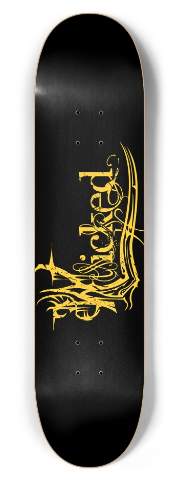 Wicked Yellow 7 3/4" Deck 7-3/4 Skateboard Deck