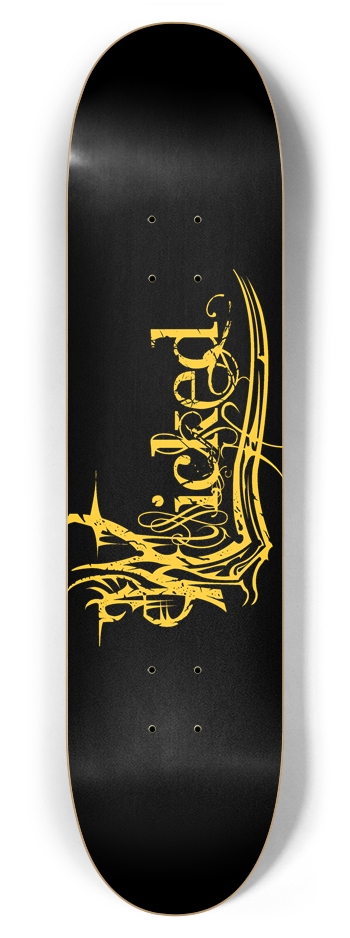 Wicked Yellow 7 7/8" Deck 7-7/8 Skateboard Deck