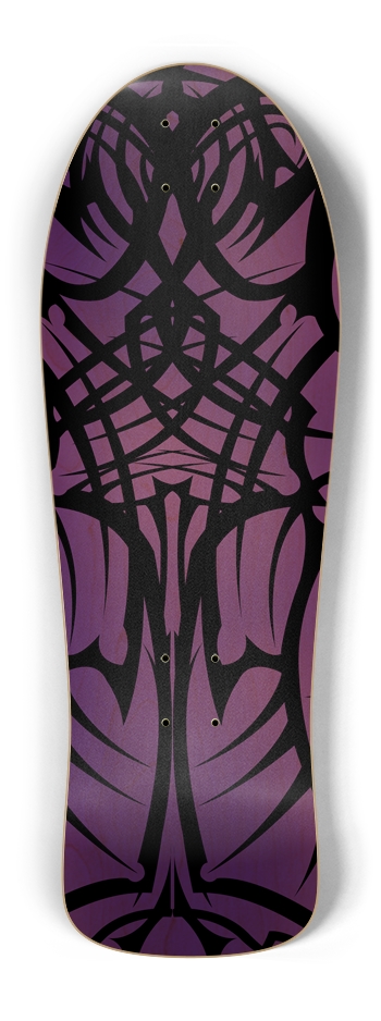 Purple Tribal Old School Deck Old School Shape