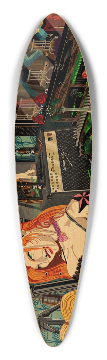 Phoenix Rockstar Pintail Longboard Deck