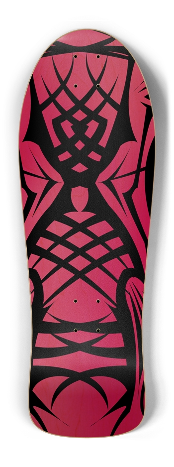 Pink Tribal Old School Deck Old School Shape