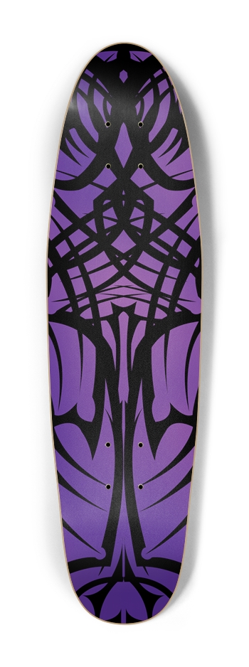 Purple Tribal Cruiser Deck Cruiser Shape