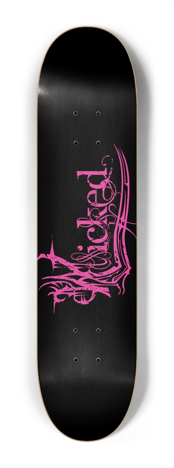 Wicked Pink 7 1/4" Deck 7-1/4 Mini/Kid Skateboard