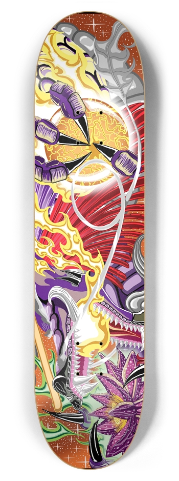 Dragon Of The Lotus 7 7/8" Deck 7-7/8 Skateboard Deck