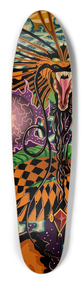 Halloween Dragon Longboard Deck Longboard Shape