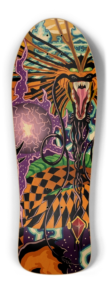 Halloween Dragon Old School Deck Old School Shape