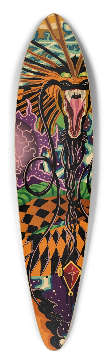 Halloween Dragon Pintail Longboard Pintail Longboard