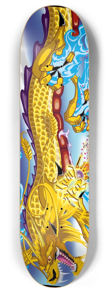 Golden Dragon 8" Deck 8 Inch Skateboard Deck