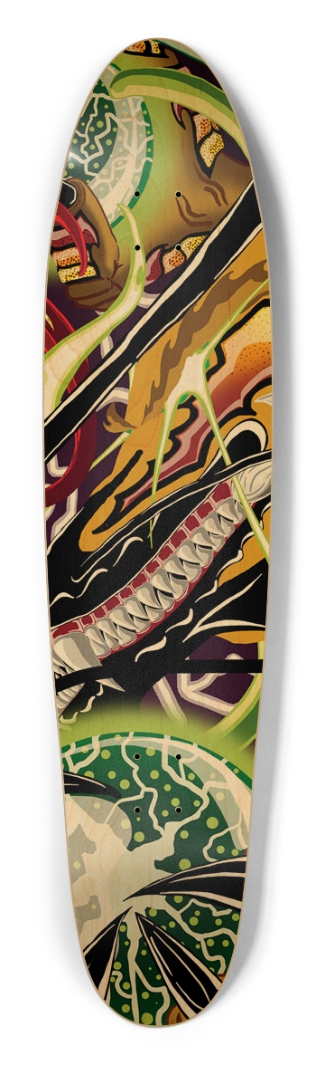 Grinning Dragon Longboard Deck Longboard Shape
