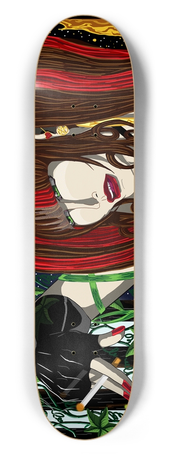 Sara Rose w/ Cigarette 7 1/2" Deck 7-1/2 Skateboard Deck