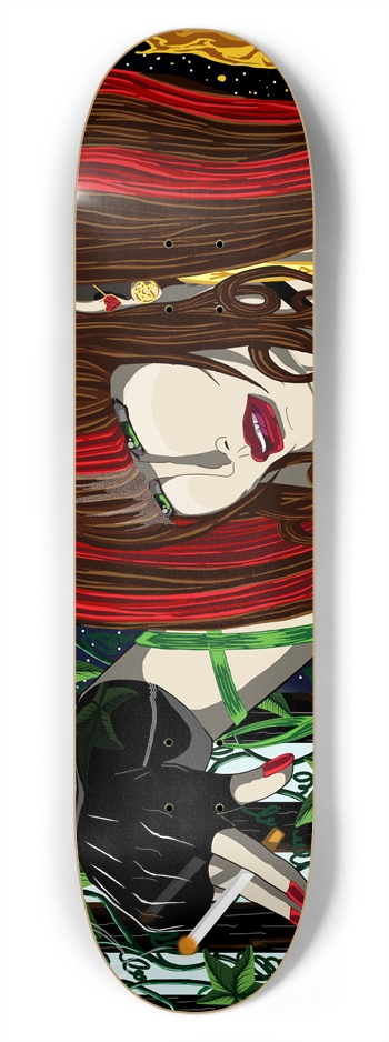 Sara Rose w/ Cigarette 7 3/4" Deck 7-3/4 Skateboard Deck