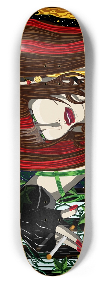 Sara Rose w/ Cigarette 7 7/8" Deck 7-7/8 Skateboard Deck