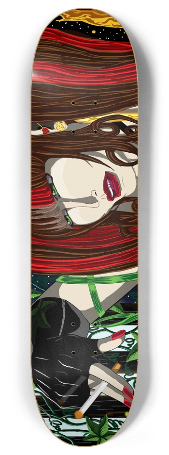 Sara Rose w/ Cigarette 8" Deck 8 Inch Skateboard Deck