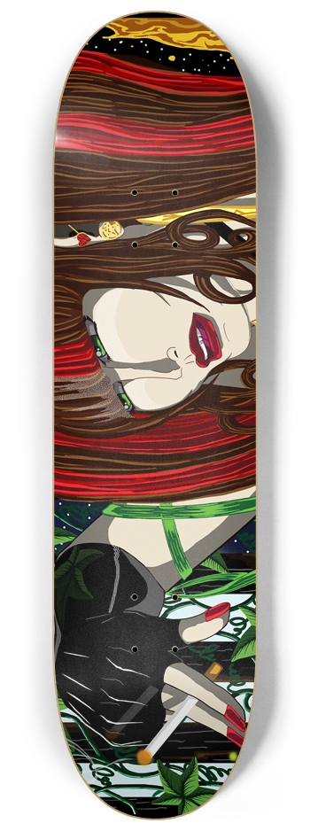 Sara Rose w/ Cigarette 8 1/4" Deck 8-1/4 Skateboard Deck