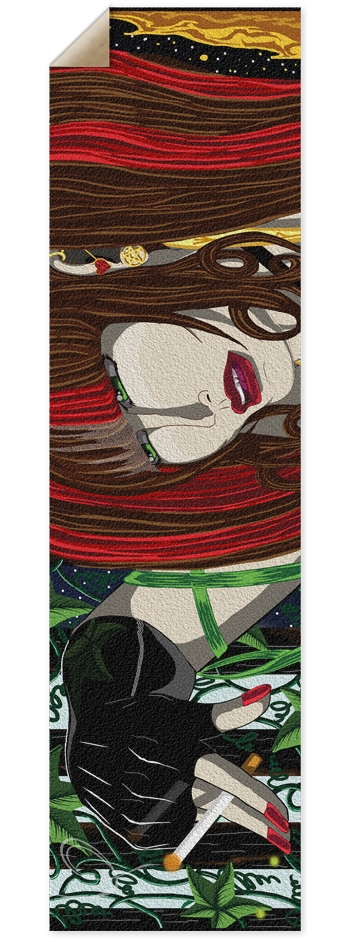 Sara Rose w/ Cigarette Grip Tape 9 x 33 Inch Griptape