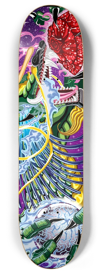 Dragon Of The Rose 8" Deck 8 Inch Skateboard Deck