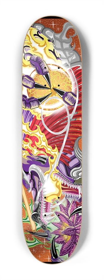 Dragon Of The Lotus 7 1/4" Deck 7-1/4 Mini/Kid Skateboard