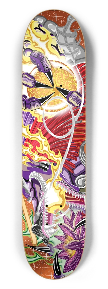 Dragon Of The Lotus 7 1/2" Deck 7-1/2 Skateboard Deck