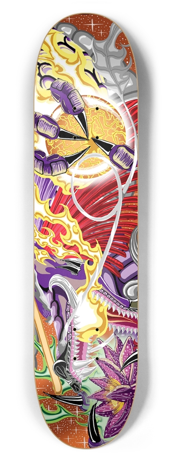 Dragon Of The Lotus 7 5/8" Deck 7-5/8 Skateboard Deck