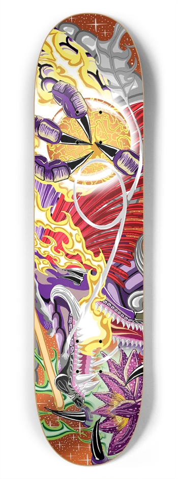 Dragon Of The Lotus 7 3/4" Deck 7-3/4 Skateboard Deck