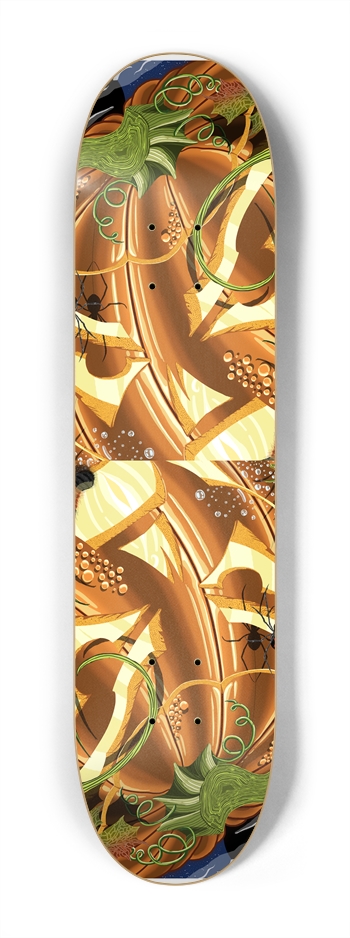 Cheshire Pumpkin 7 1/4" Deck 7-1/4 Mini/Kid Skateboard