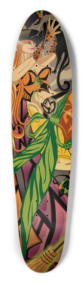 Cassandra The Witch Fairy Longboard Deck Longboard Shape