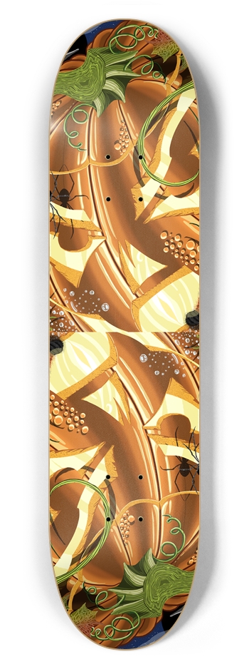 Cheshire Pumpkin 7 5/8" Deck 7-5/8 Skateboard Deck