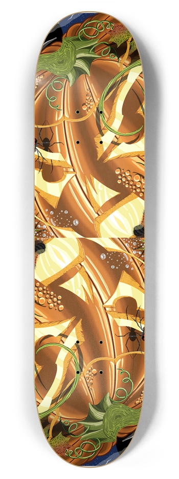 Cheshire Pumpkin 7 7/8" Deck 7-7/8 Skateboard Deck