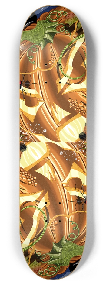 Cheshire Pumpkin 8" Deck 8 Inch Skateboard Deck