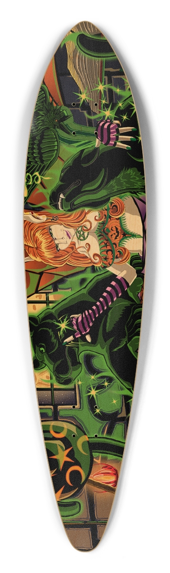Work Your Inner Magic Pintail Longboard Deck Pintail Longboard