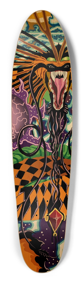 Halloween Dragon Longboard Deck Longboard Shape