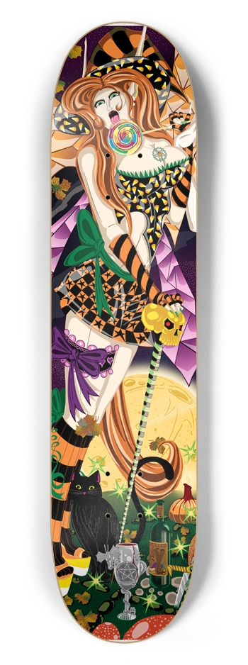 Cassandra w/ Lollipop 7 1/2" Deck 7-1/2 Skateboard Deck