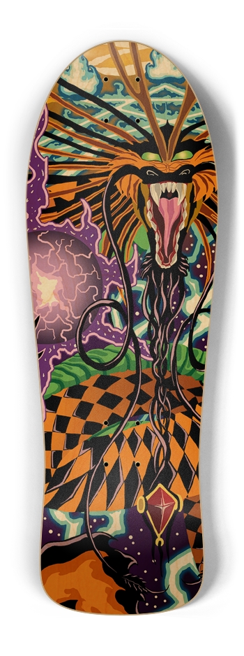 Halloween Dragon Old School Deck Old School Shape