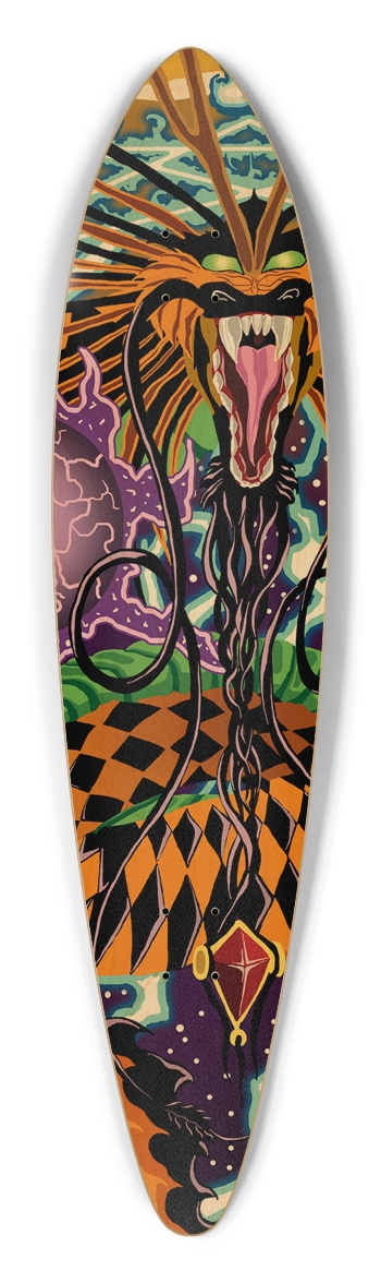 Halloween Dragon Pintail Longboard Pintail Longboard