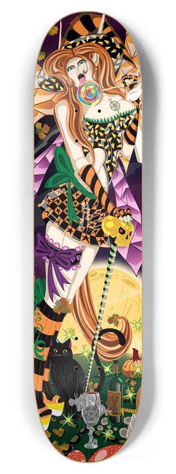 Cassandra w/ Lollipop 7 7/8" Deck 7-7/8 Skateboard Deck