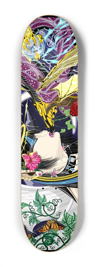 Kiss Of The Dragon 7 1/4" Deck 7-1/4 Mini/Kid Skateboard