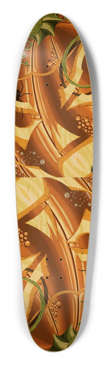 Cheshire Pumpkin Longboard Deck Longboard Shape