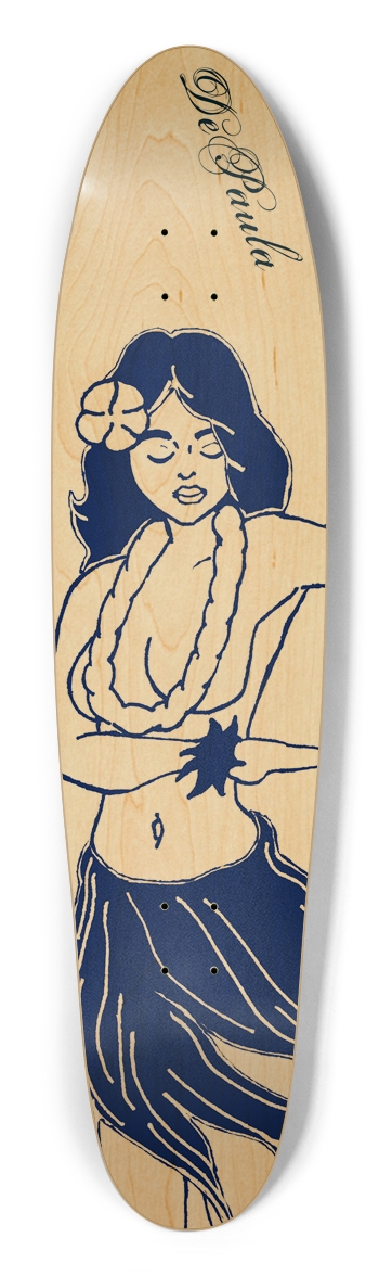 Hula Dancer Long Custom Skateboard Longboard Shape
