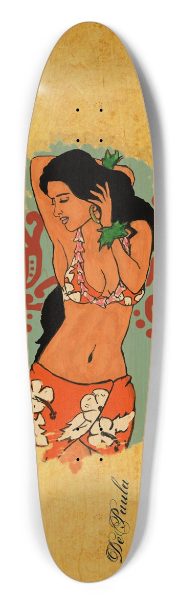 Full Hula Custom Skateboard Longboard Shape
