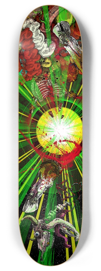 bleed out: Angus Morrison Model 8 Inch Skateboard Deck