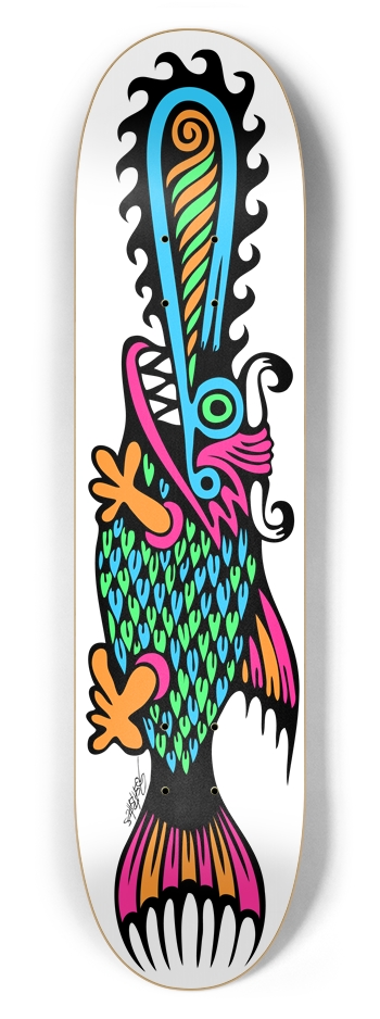 ripper fish  7-5/8 Skateboard Deck