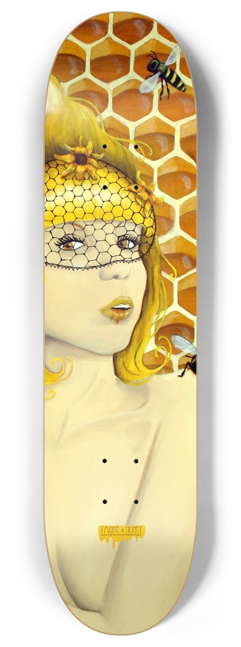 Apiphilia - by Heather Rose 8 Inch Skateboard Deck