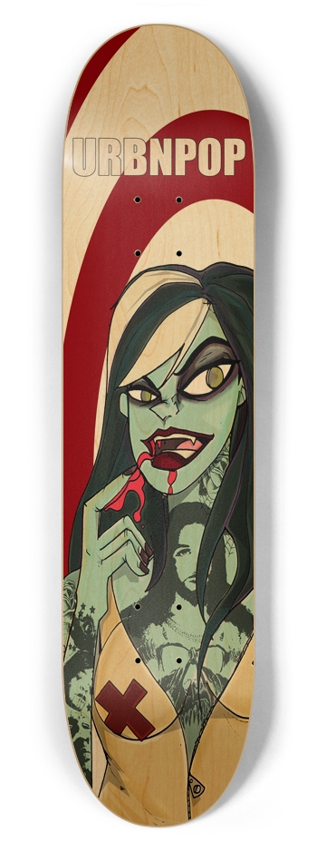 She's a Blood Sucker 7-5/8 Skateboard Deck