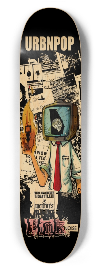 Pink Noise  7-5/8 Skateboard Deck