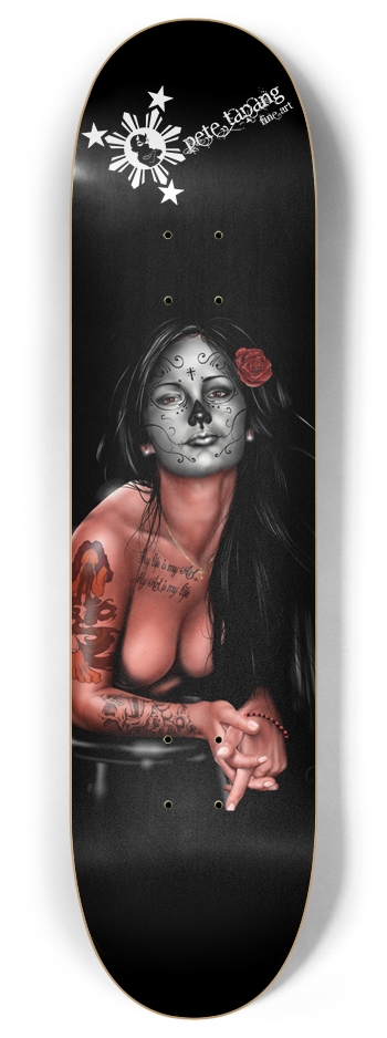 Dia De Los Muertos 4 8 Inch Skateboard Deck