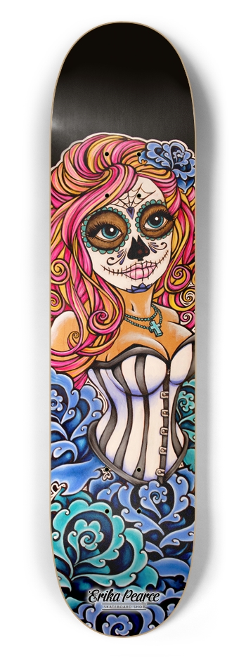 Catrina Pink 7.5 x 31.5 7-1/2 Skateboard Deck