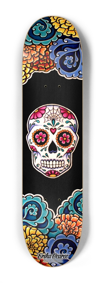 Sugar Skull - 7.25 x 29 7-1/4 Mini/Kid Skateboard