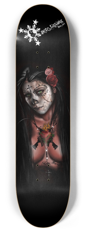 Dia De Los Muertos 3 8 Inch Skateboard Deck
