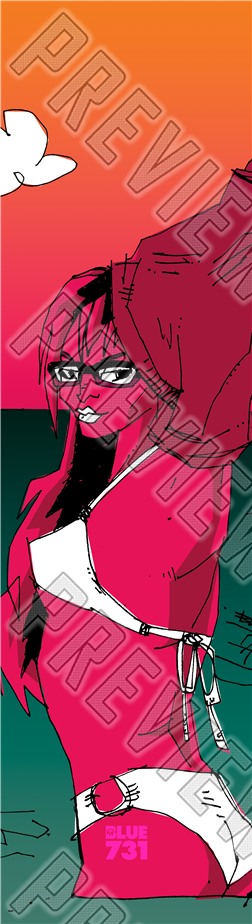 Poolside Party 7-1/2 Skateboard Deck