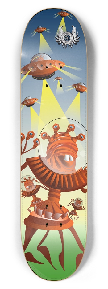 Alien Invasion 7-3/4 Skateboard Deck